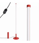 Thoro Lampa podłogowa TRANG czerwona 3000K TH.996