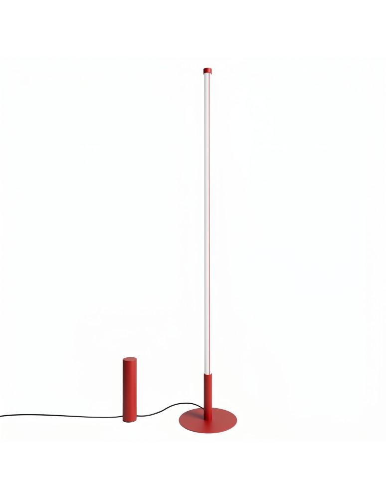Thoro Lampa podłogowa TRANG czerwona 3000K TH.996