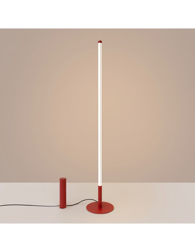 Thoro Lampa podłogowa TRANG czerwona 3000K TH.996