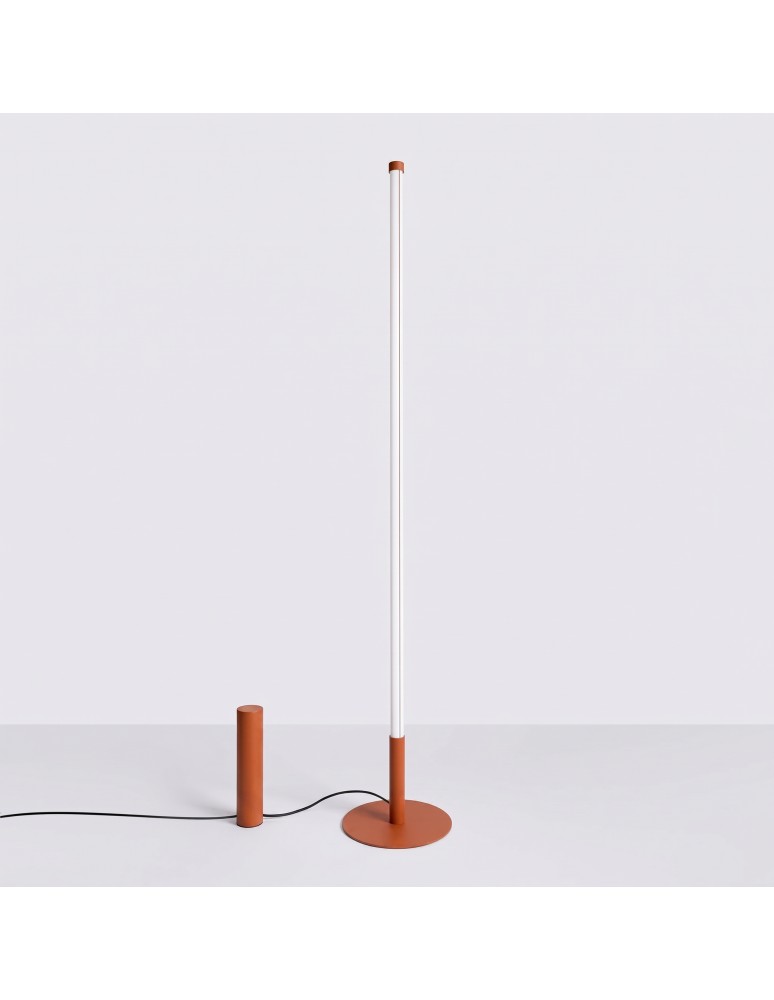 Thoro Lampa podłogowa TRANG ochra czerwona 3000K TH.998