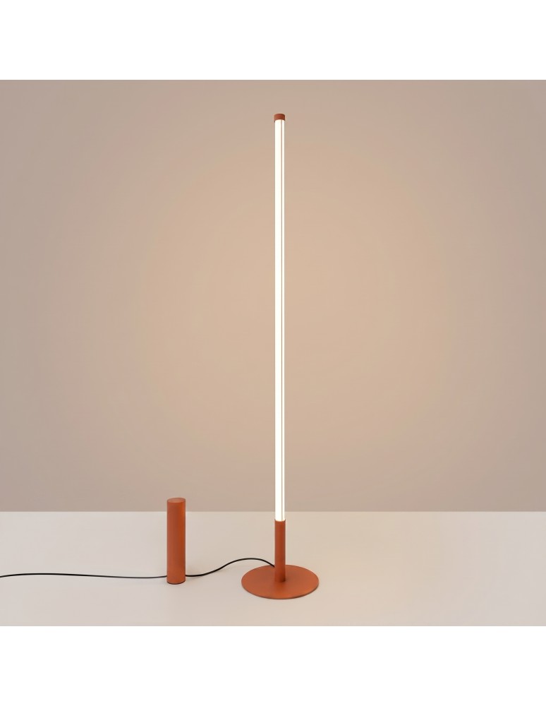 Thoro Lampa podłogowa TRANG ochra czerwona 3000K TH.998