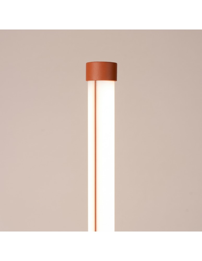 Thoro Lampa podłogowa TRANG ochra czerwona 3000K TH.998