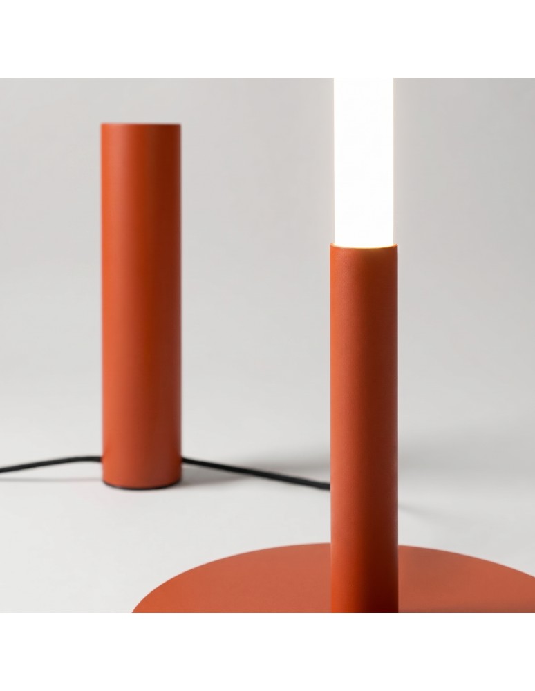 Thoro Lampa podłogowa TRANG ochra czerwona 3000K TH.998