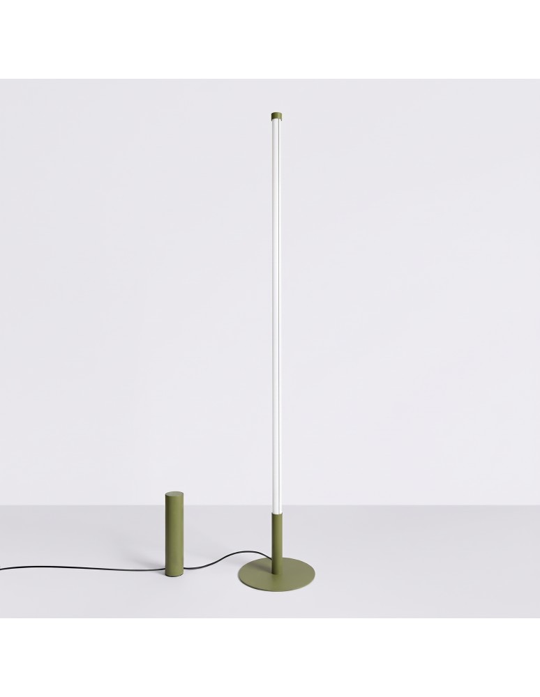 Thoro Lampa podłogowa TRANG zielona oliwka 3000K TH.1003