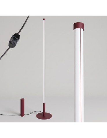 Thoro Lampa podłogowa TRANG burgund 4000K TH.1009