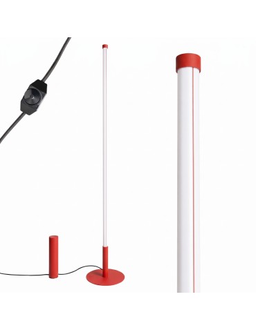 Thoro Lampa podłogowa TRANG czerwona 4000K TH.1011