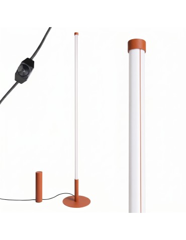 Thoro Lampa podłogowa TRANG ochra czerwona 4000K TH.1013