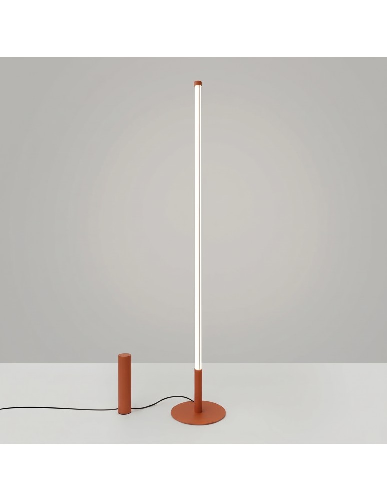 Thoro Lampa podłogowa TRANG ochra czerwona 4000K TH.1013