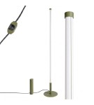 Thoro Lampa podłogowa TRANG zielona oliwka 4000K TH.1018