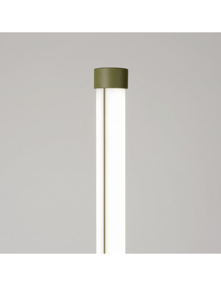 Thoro Lampa podłogowa TRANG zielona oliwka 4000K TH.1018