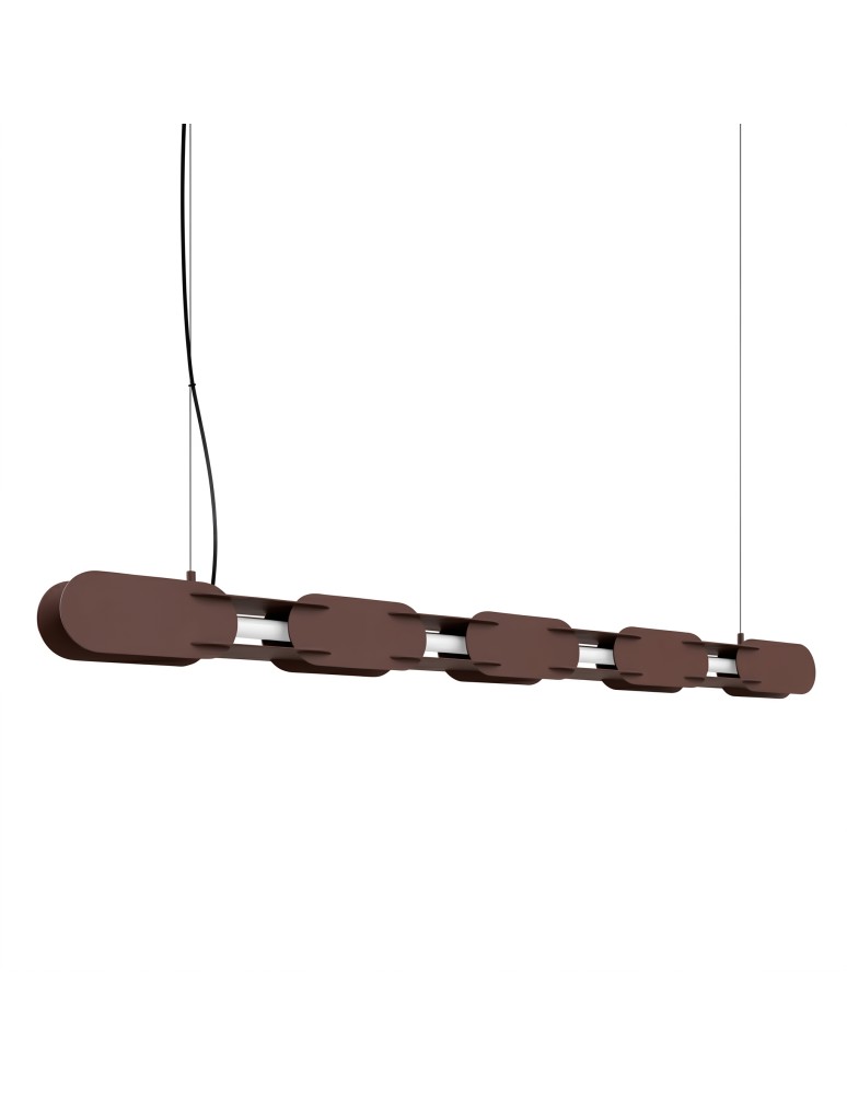 Thoro Lampa wisząca CHAIN 158 brązowa LED 3000K TH.1020
