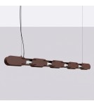 Thoro Lampa wisząca CHAIN 158 brązowa LED 3000K TH.1020