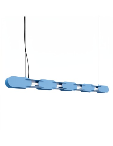 Thoro Lampa wisząca CHAIN 158 błękitna LED 3000K TH.1022