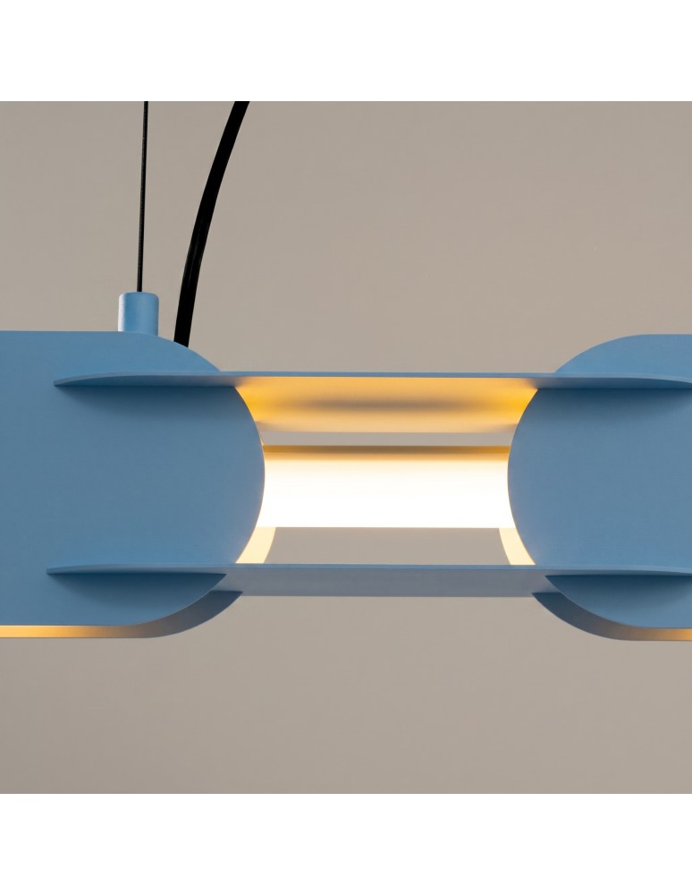 Thoro Lampa wisząca CHAIN 158 błękitna LED 3000K TH.1022