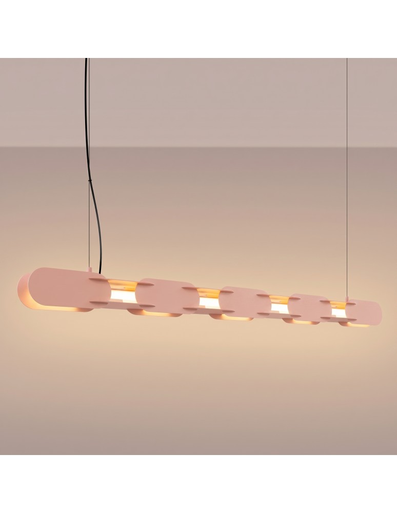 Thoro Lampa wisząca CHAIN 158 brzoskwiniowa LED 3000K TH.1023