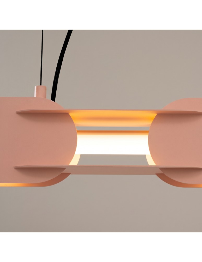 Thoro Lampa wisząca CHAIN 158 brzoskwiniowa LED 3000K TH.1023