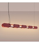 Thoro Lampa wisząca CHAIN 158 burgund LED 3000K TH.1024