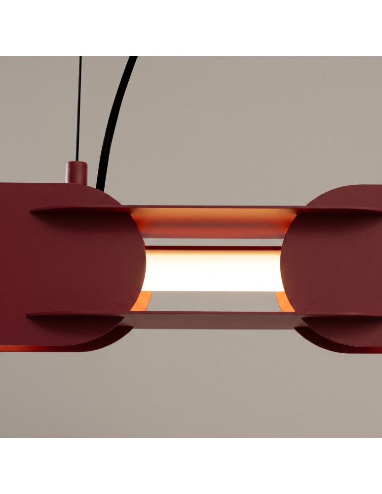 Thoro Lampa wisząca CHAIN 158 burgund LED 3000K TH.1024