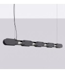 Thoro Lampa wisząca CHAIN 158 czarna LED 3000K TH.1025