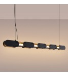 Thoro Lampa wisząca CHAIN 158 czarna LED 3000K TH.1025