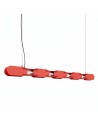 Thoro Lampa wisząca CHAIN 158 czerwona LED 3000K TH.1026