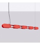 Thoro Lampa wisząca CHAIN 158 czerwona LED 3000K TH.1026