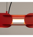 Thoro Lampa wisząca CHAIN 158 czerwona LED 3000K TH.1026