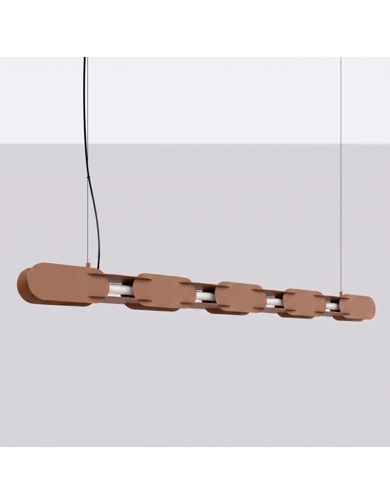 Thoro Lampa wisząca CHAIN 158 mocca LED 3000K TH.1027