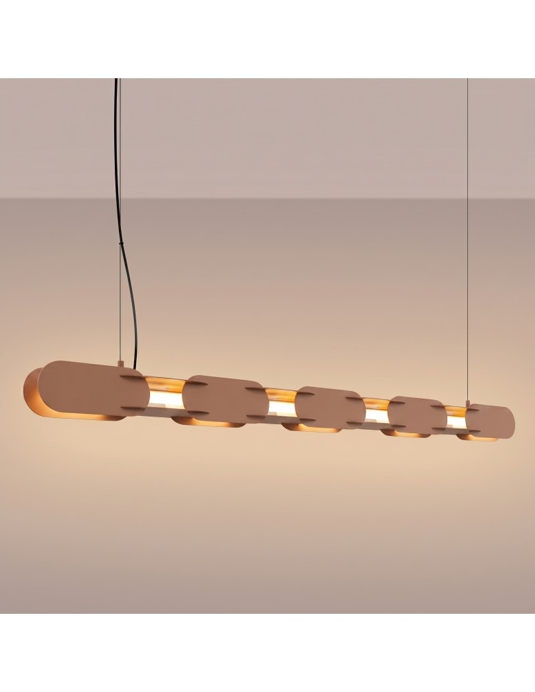 Thoro Lampa wisząca CHAIN 158 mocca LED 3000K TH.1027