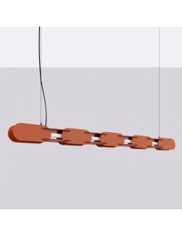 Thoro Lampa wisząca CHAIN 158 ochra czerwona LED 3000K TH.1028 - product 2