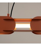 Thoro Lampa wisząca CHAIN 158 ochra czerwona LED 3000K TH.1028