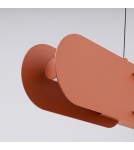 Thoro Lampa wisząca CHAIN 158 ochra czerwona LED 3000K TH.1028