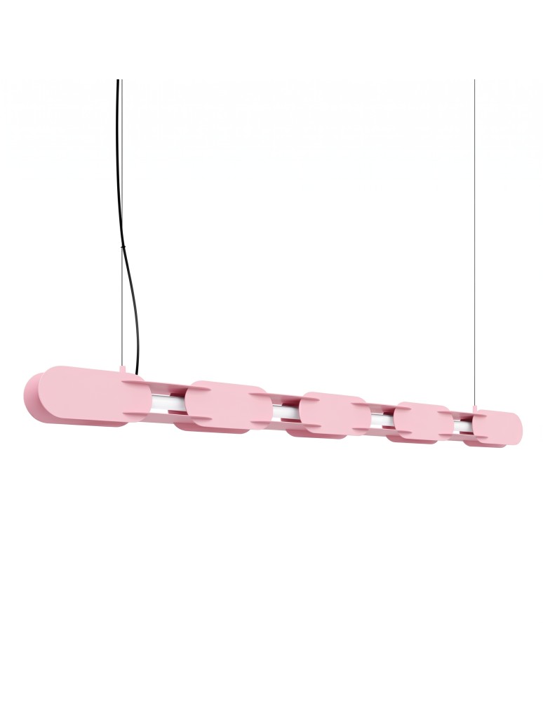 Thoro Lampa wisząca CHAIN 158 różowa LED 3000K TH.1029