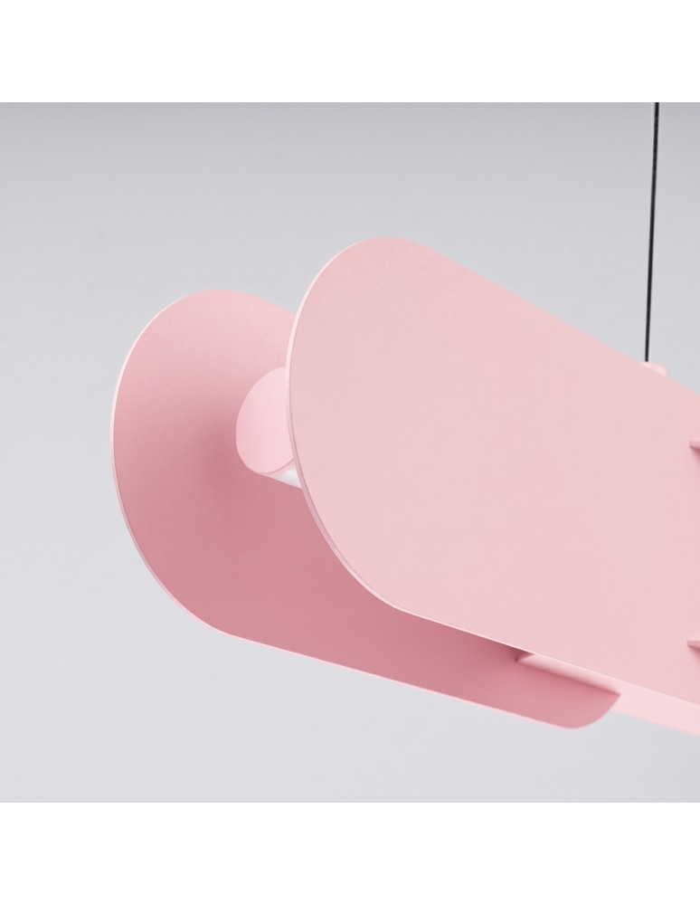 Thoro Lampa wisząca CHAIN 158 różowa LED 3000K TH.1029