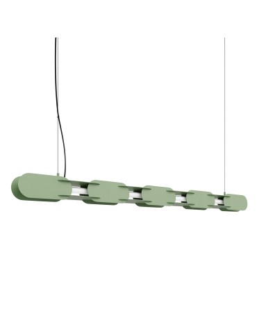 Thoro Lampa wisząca CHAIN 158 szałwiowa LED 3000K TH.1030