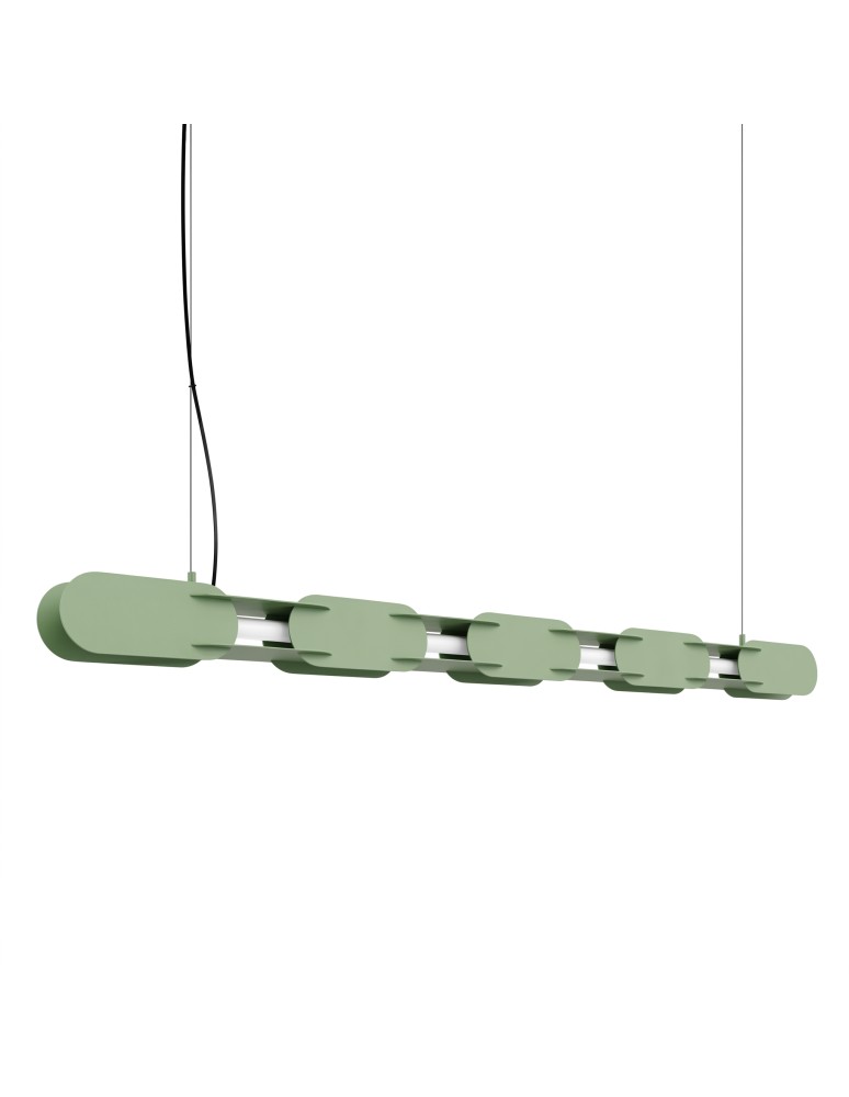 Thoro Lampa wisząca CHAIN 158 szałwiowa LED 3000K TH.1030