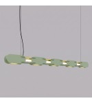 Thoro Lampa wisząca CHAIN 158 szałwiowa LED 3000K TH.1030