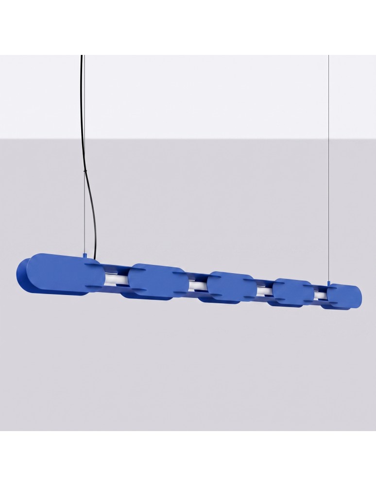 Thoro Lampa wisząca CHAIN 158 ultramaryna LED 3000K TH.1032