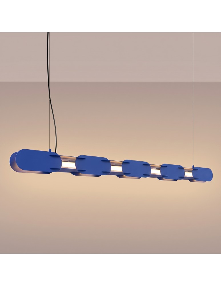 Thoro Lampa wisząca CHAIN 158 ultramaryna LED 3000K TH.1032