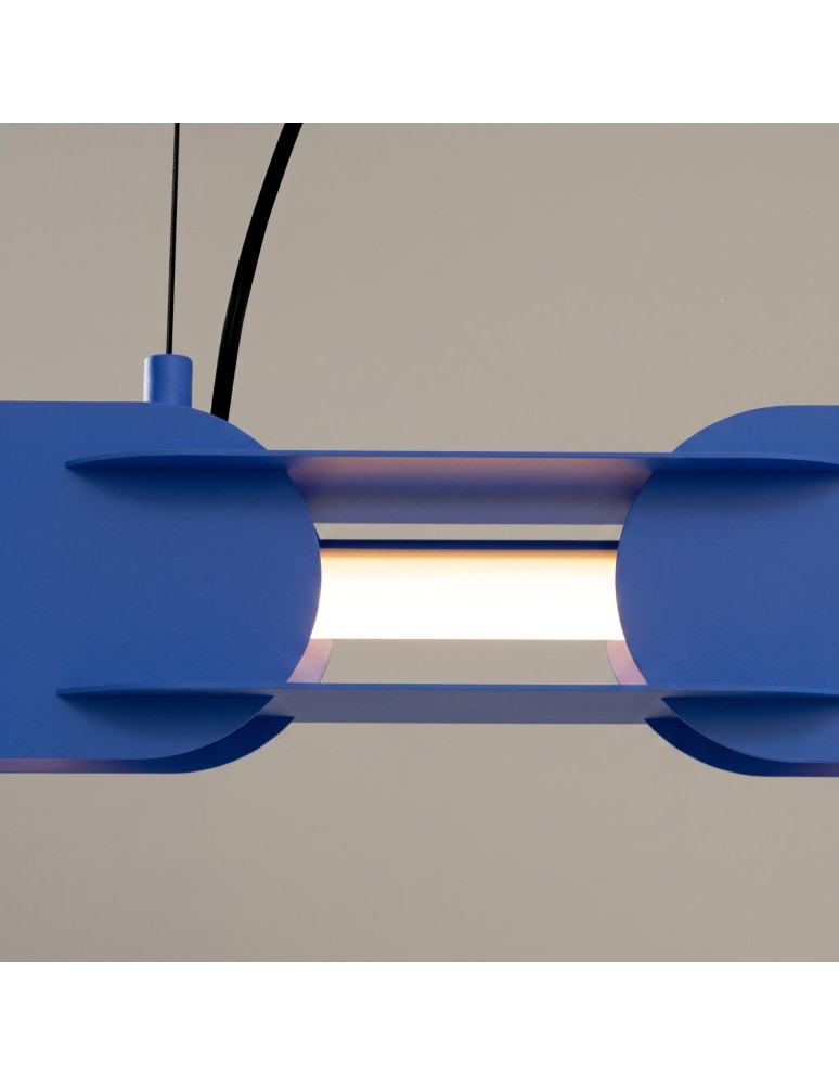 Thoro Lampa wisząca CHAIN 158 ultramaryna LED 3000K TH.1032