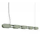 Thoro Lampa wisząca CHAIN 158 zielona oliwka LED 3000K TH.1033