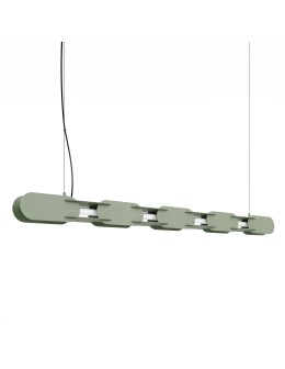 Thoro Lampa wisząca CHAIN 158 zielona oliwka LED 3000K TH.1033