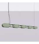 Thoro Lampa wisząca CHAIN 158 zielona oliwka LED 3000K TH.1033