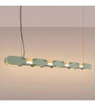 Thoro Lampa wisząca CHAIN 158 zielona oliwka LED 3000K TH.1033