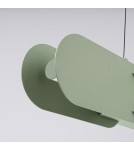 Thoro Lampa wisząca CHAIN 158 zielona oliwka LED 3000K TH.1033