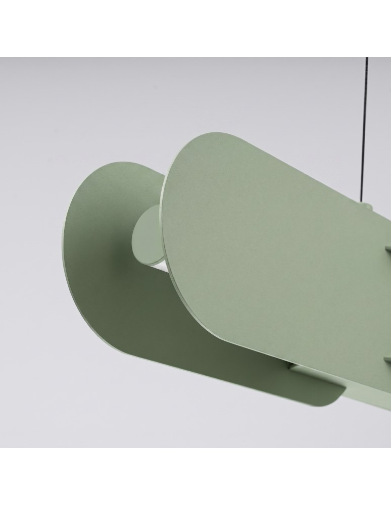 Thoro Lampa wisząca CHAIN 158 zielona oliwka LED 3000K TH.1033