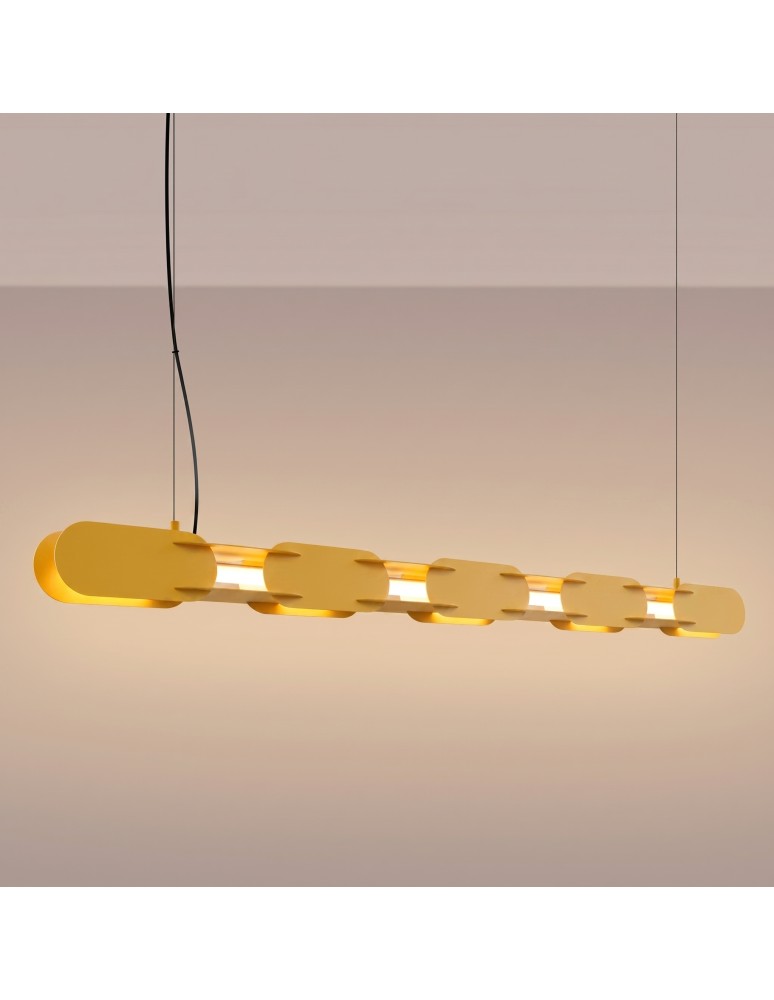 Thoro Lampa wisząca CHAIN 158 żółta LED 3000K TH.1034