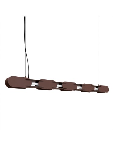 Thoro Lampa wisząca CHAIN 158 brązowa LED 4000K TH.1035