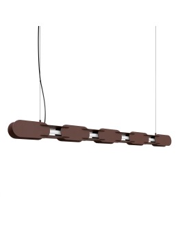 Thoro Lampa wisząca CHAIN 158 brązowa LED 4000K TH.1035