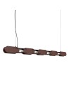 Thoro Lampa wisząca CHAIN 158 brązowa LED 4000K TH.1035